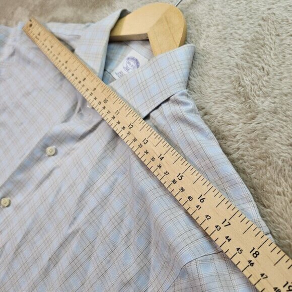 Brooks Brothers Dress Shirt Slim Fit All Cotton Non-Iron Men's Size 15.5 2/3 - Picture 6 of 10